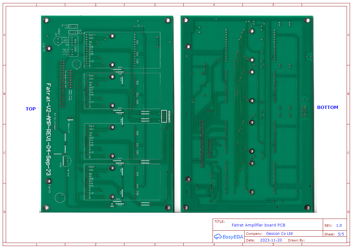 Sheet 5 : Amplifier PCB